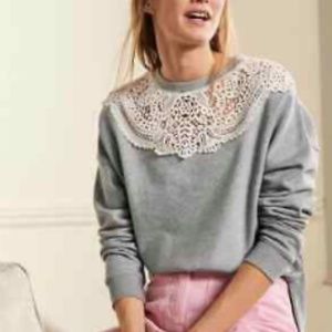 NWT Boden Grey Interest Sweatshirt